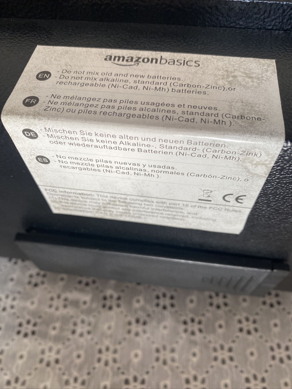 Amazon Basics Steel Security Safe Programmable Electronic Keypad .7cuft -No Key