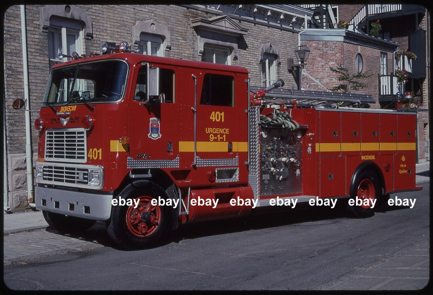 Quebec City Quebec P401 1983 International PierrevilleFire Apparatus Slide