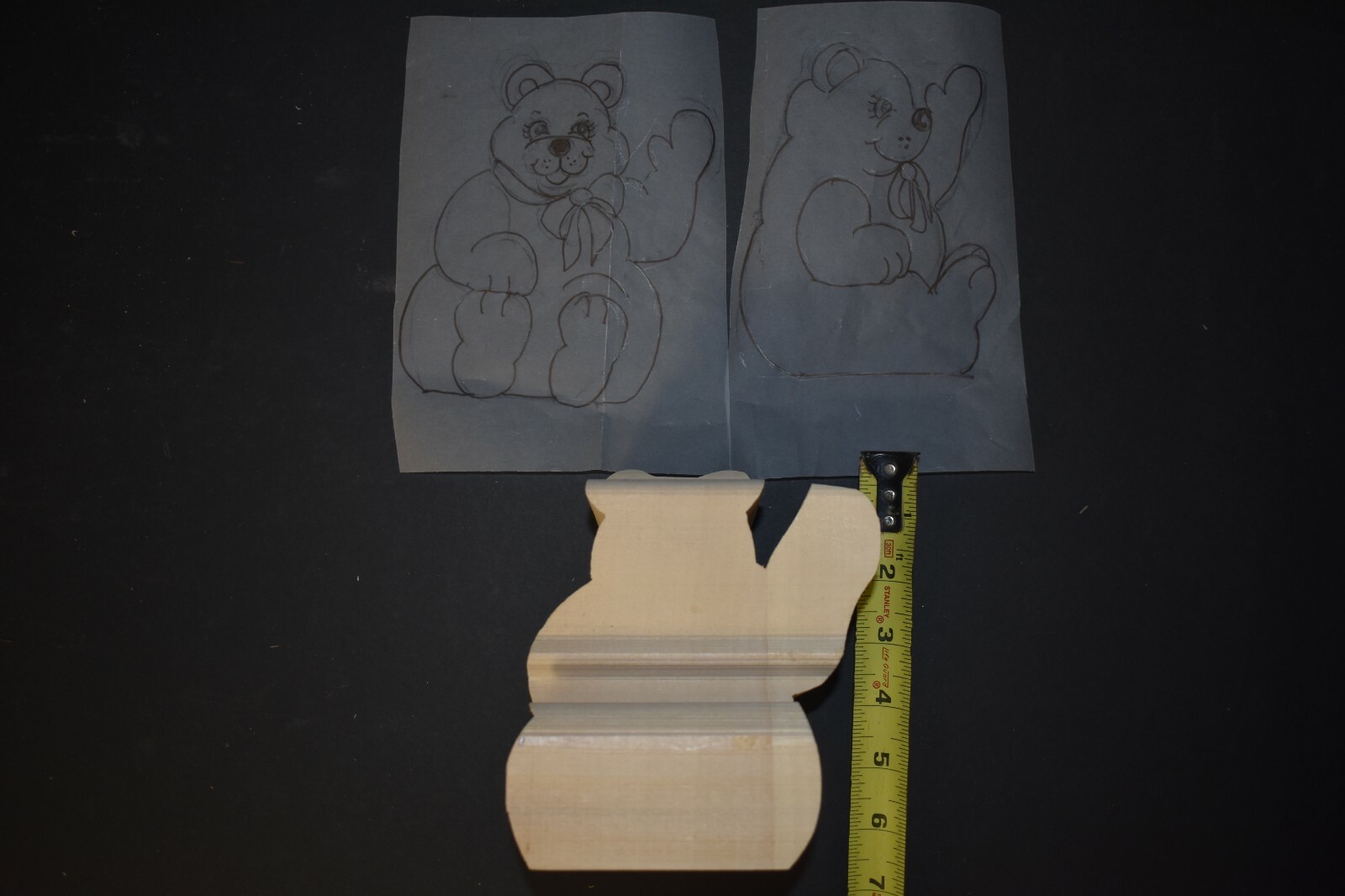 Caricature, Teddy Bear, carving blanks, patterns, carving kits, carving.