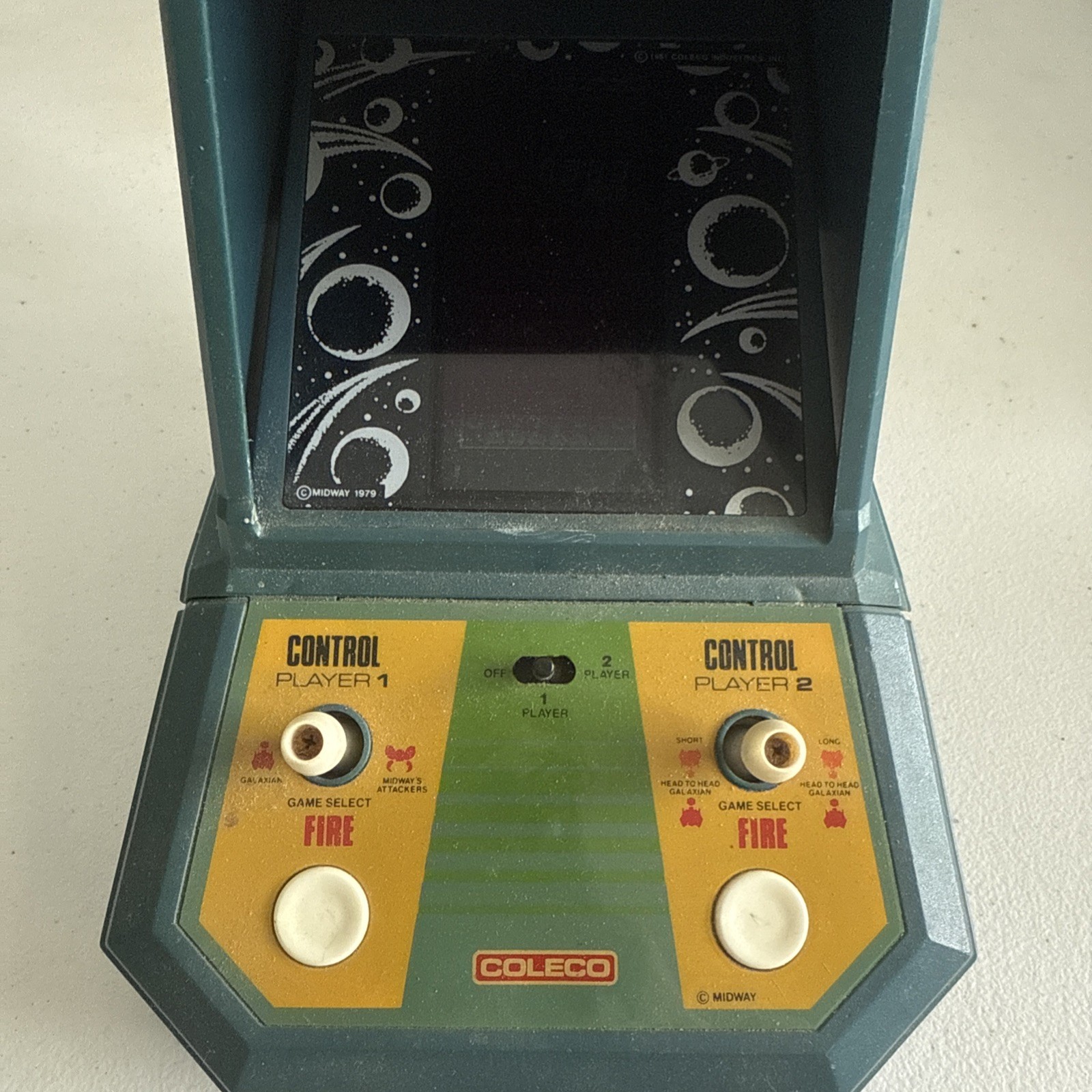 Coleco Galaxian Tabletop Mini Arcade Video Game 1981 Midway