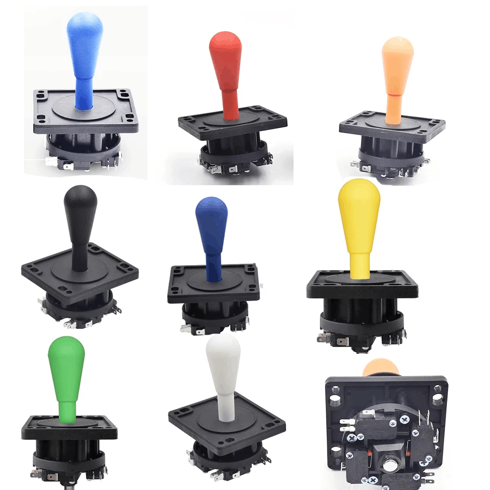 NEW 100% HAPP JOYSTICK COMPETITION 8 WAY BLACK NEW ARCADE MAME JAMMA JOYSTICK