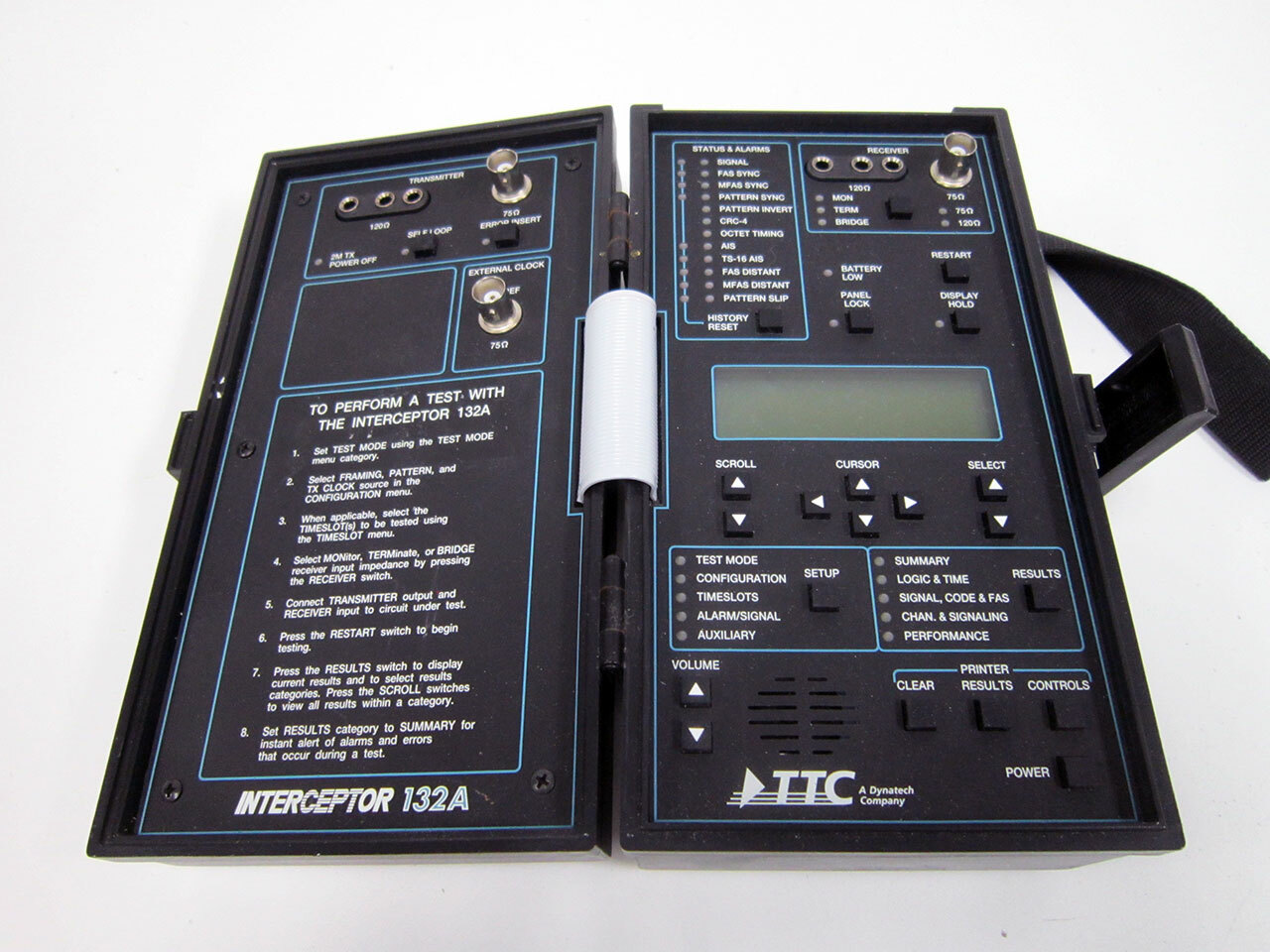 TTC ACTERNA INTERCEPTOR 132A TELECOM COMMUNICATIONS ANALYZER TIMING ANALYSIS