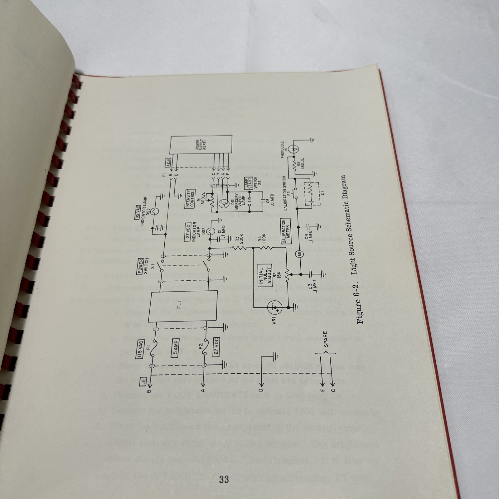 Fairchild Model 1101T1 Calibrated Light Source Technical Manual