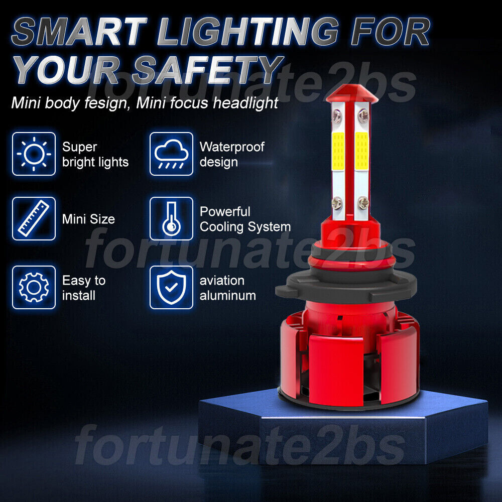 9005 LED Headlight Super Bright Bulbs Kit White 6500K 360000LM High Beam NEW