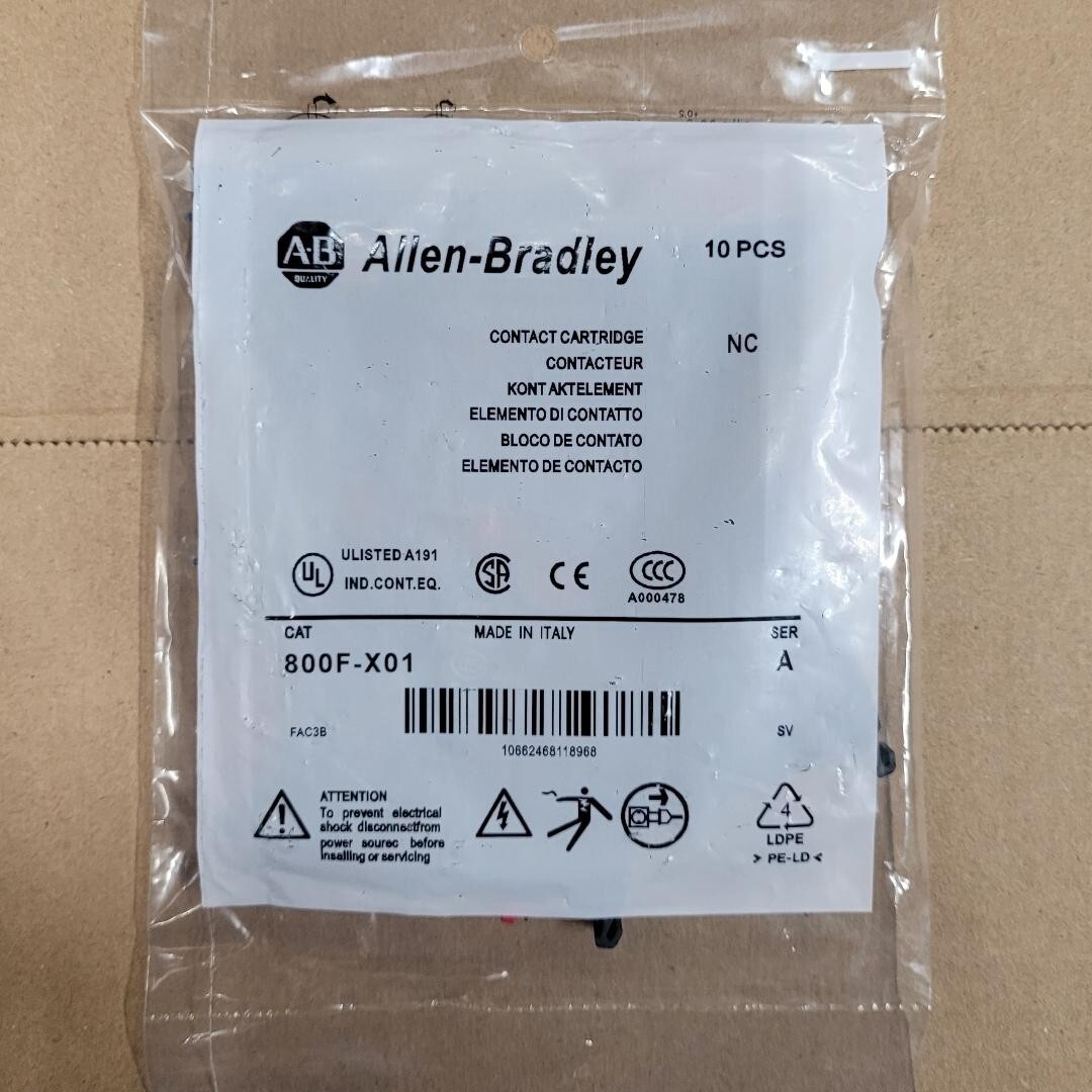 (10pcs) Allen-Bradley 800F-X01, N.C. Contact Block