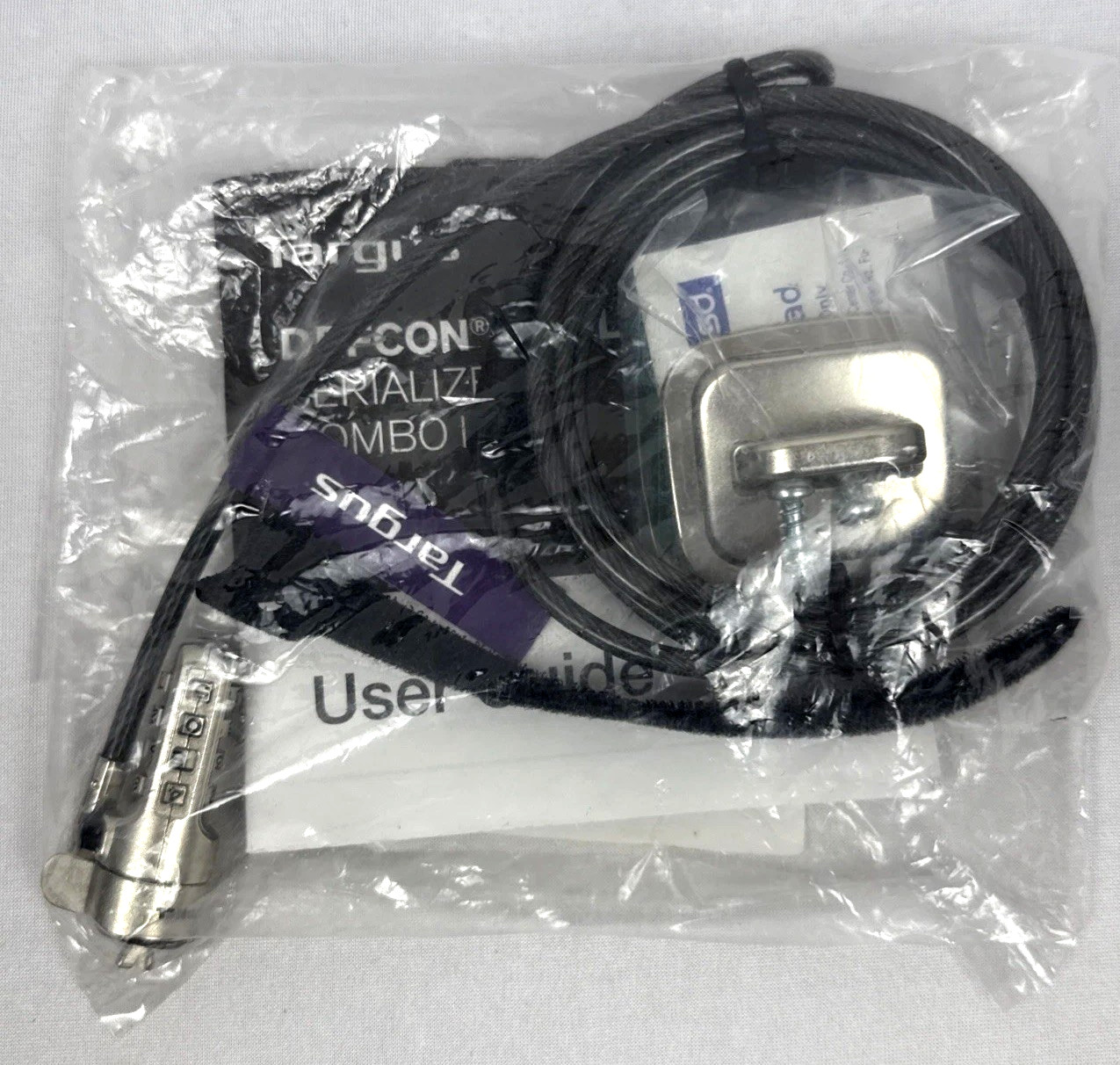Targus DEFCON ASP66GLX-S Trapezoid Serialized Combo Cable Lock