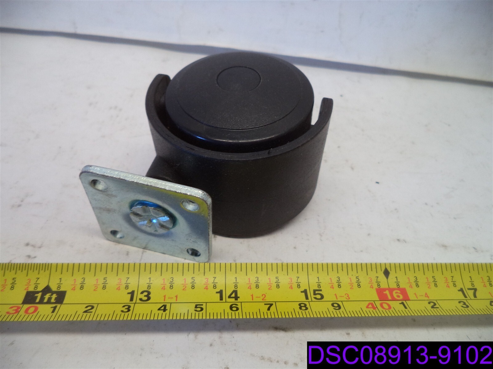 Qty = 5 Casters (2 Locking): Twin Plastic Plated Casters 2" Wide, 1-7/8" Dia