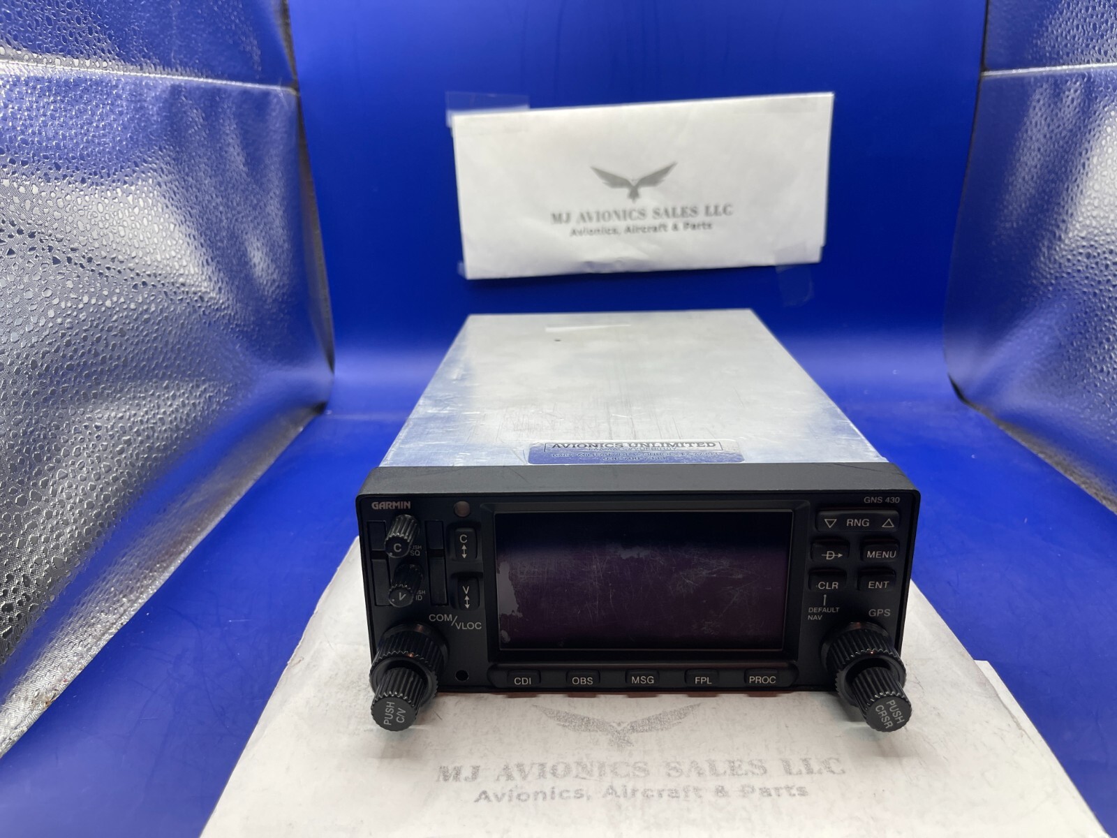 GARMIN GNS 430W WAAS GPS/NAV/COMM 14/28 VDC P/N 011-01060-40 WITH FAA FORM 8130