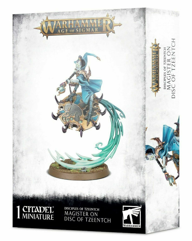 Magister on Disc of Tzeentch Warhammer Age of Sigmar Arcanites Disciples