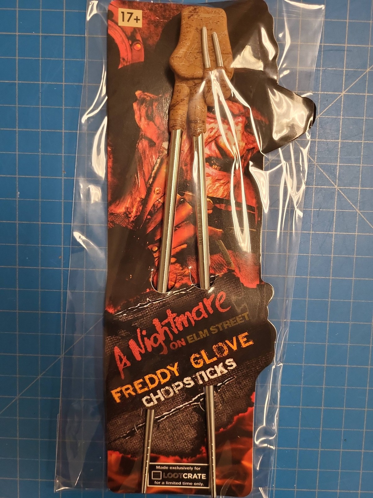 Nightmare Elm Street Freddy Glove Chopsticks Loot Crate Exclusive Horror Movie
