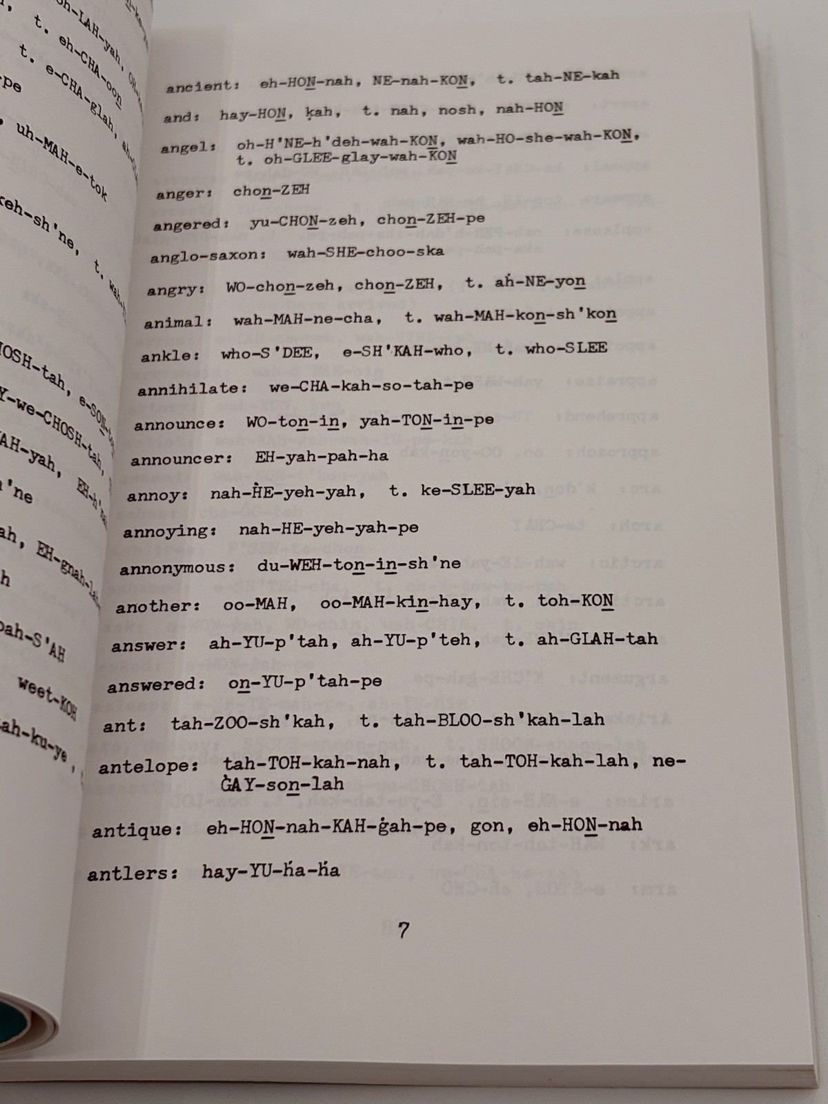 Dakotah Sioux Indians Dictionary Paul Warcloud 1999