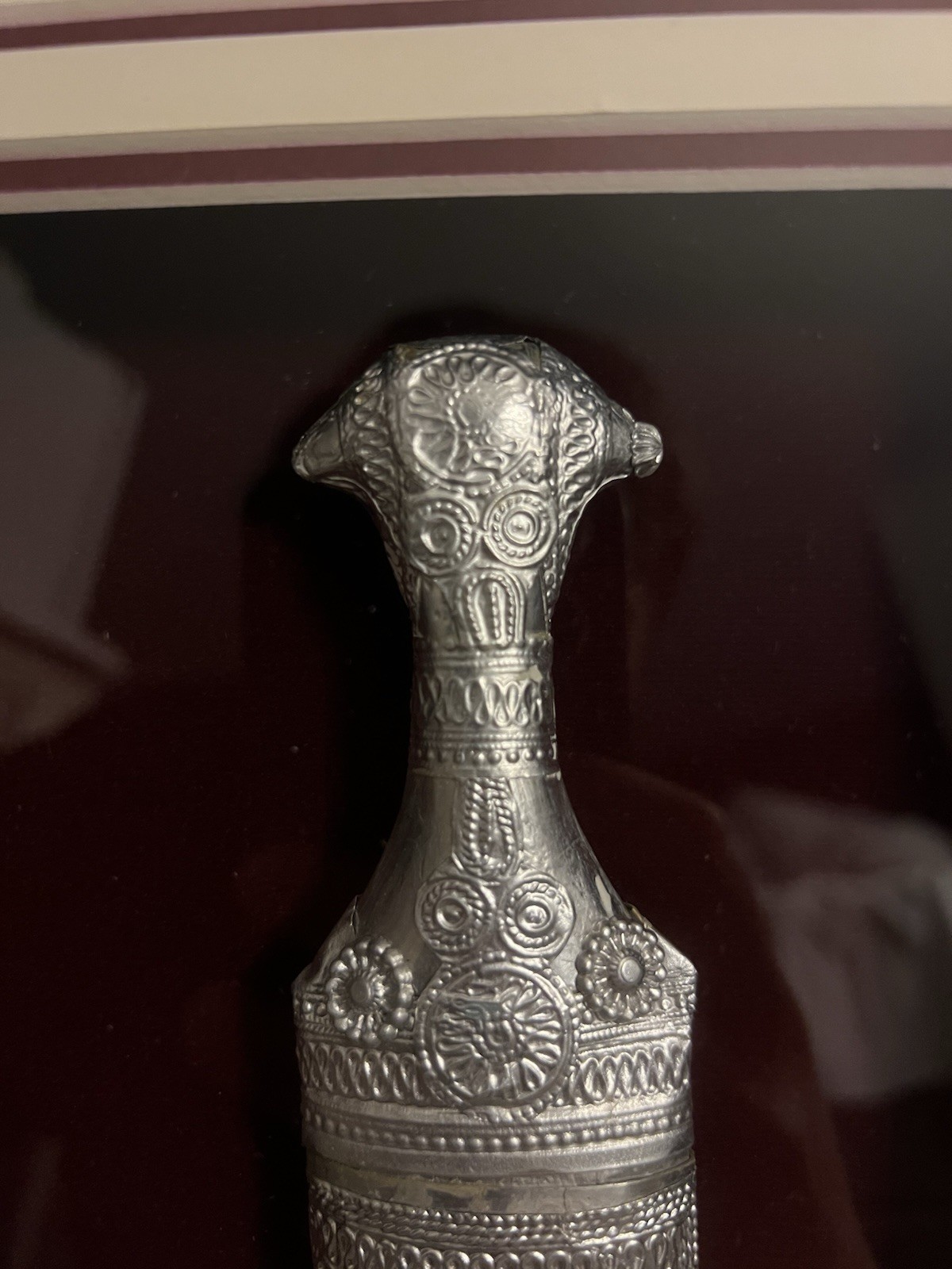 Ceremonial Dagger Khanjar Oman Framed Unique