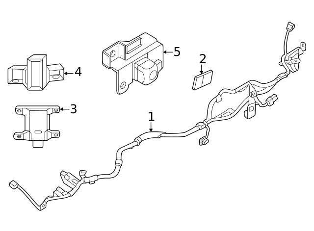 Genuine Mazda Blind Spot Detection System Warning Sensor Bracket KBB3-50-CA2