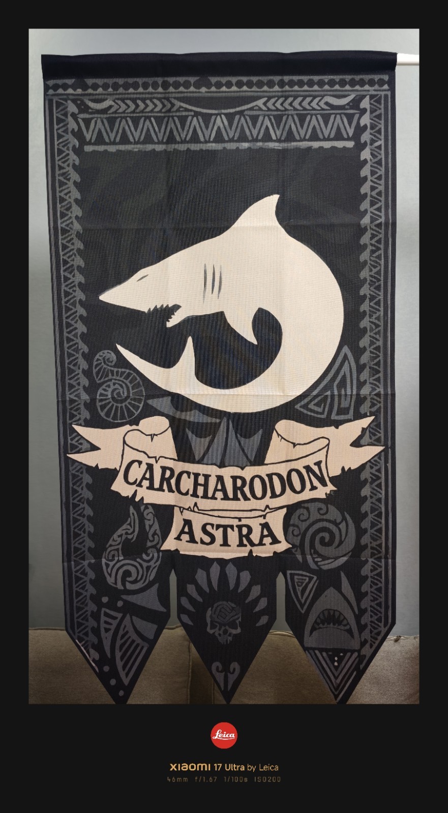 Carcharodon Astra banner made by mastergrow 80x150cm