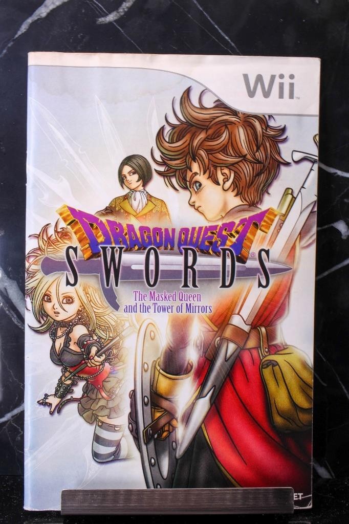 NO GAME- Dragon Quest Swords  Authentic Instruction Book Manual NINTENDO WII
