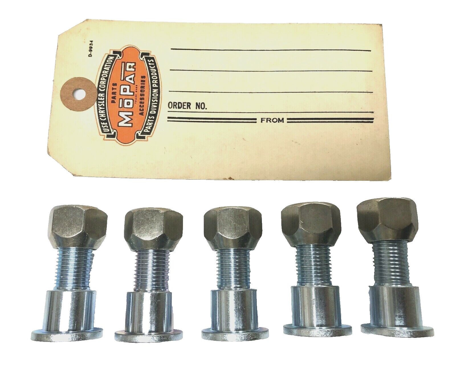 For 1933-1954 Dodge Custom Left Thread Wheel Studs & Lug Nut Set Of 5