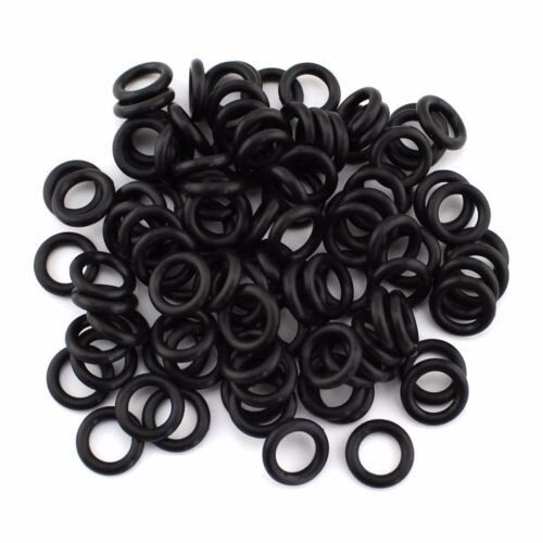 New 100pcs Silicone Tattoo Orings O-rings for Machine Gun Needle Black