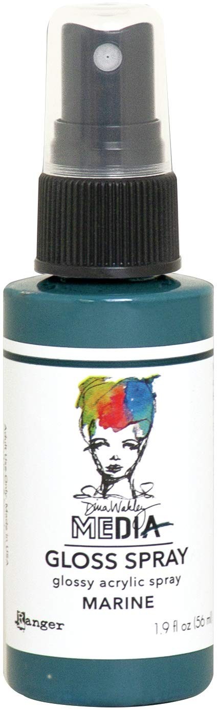 Dina Wakley Media DW GLOSS SPRAYS MARINE 2oz, Marine