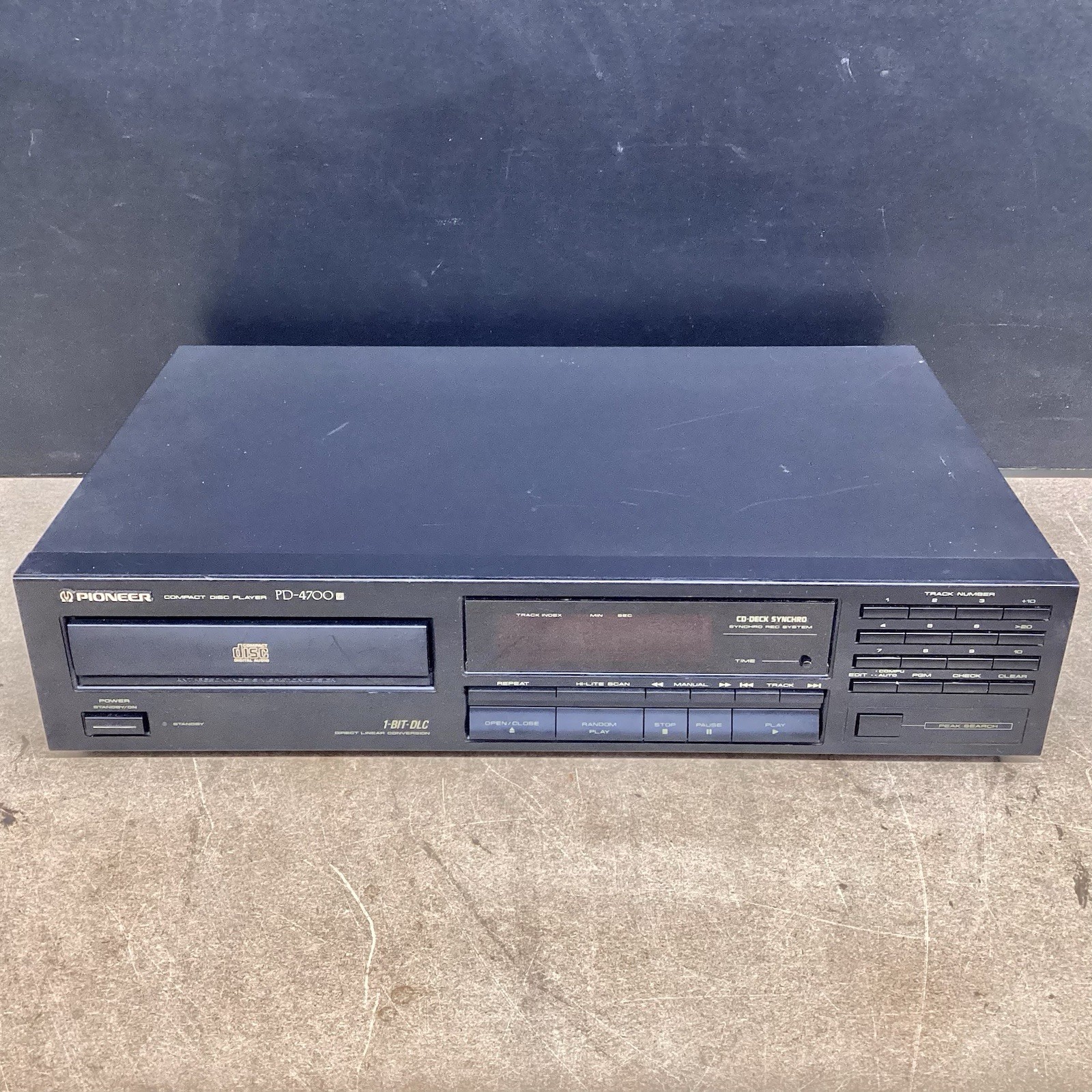 Pioneer PD-4700 Compact Disc Player Power On Not Reading Disc