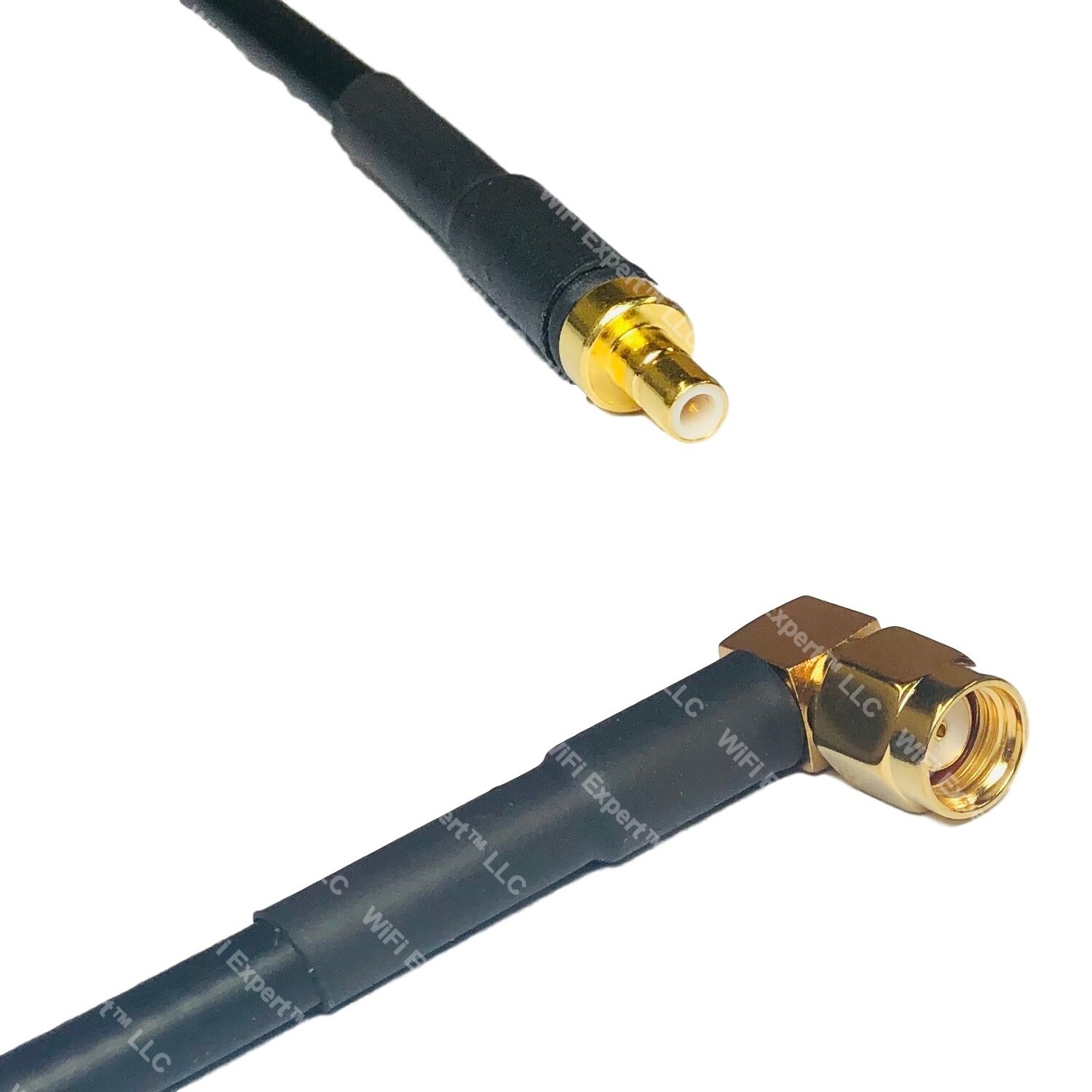 RFC195 SMB MALE to RP-SMA MALE ANGLE Coax RF Cable USA-Ship Lot