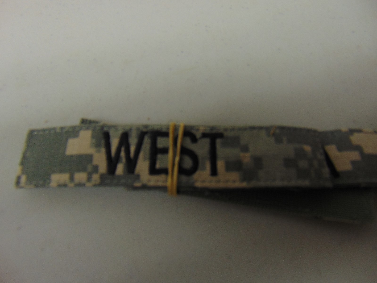 MILITARY US ARMY PATCH FOR ACUS DIGITAL HOOK BACK NAME TAPE WITH WEST