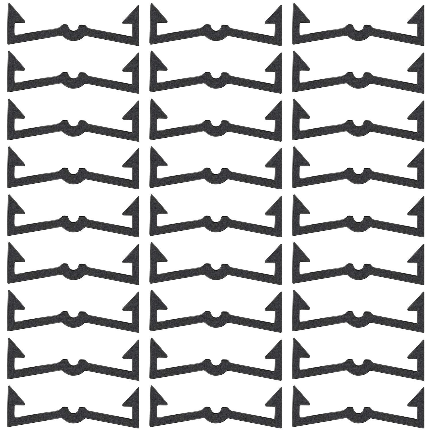 Pegboard Hook Locks Black Plastic Peg Clip Retainers Fixer Board