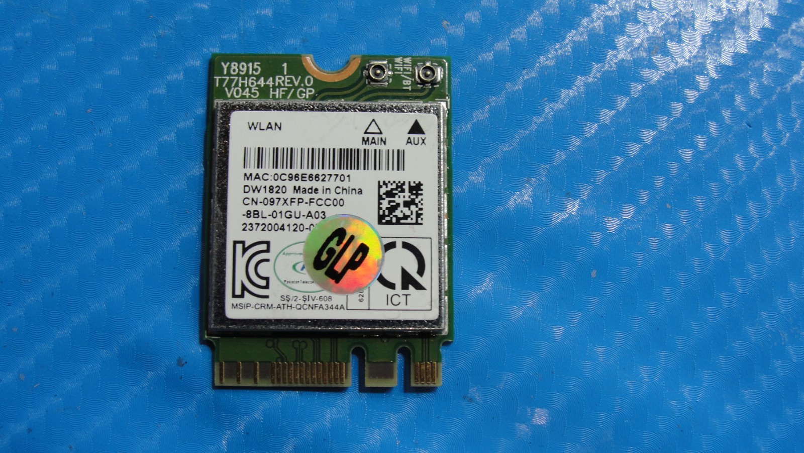 Dell Latitude 14” 7490 Genuine Laptop Wireless WiFi Card 97XFP QCNFA344A