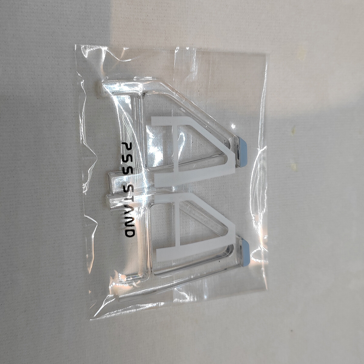 For PS5 Slim Console Horizontal Bracket Triangle Clear Holder w/ Anti-slip Pad