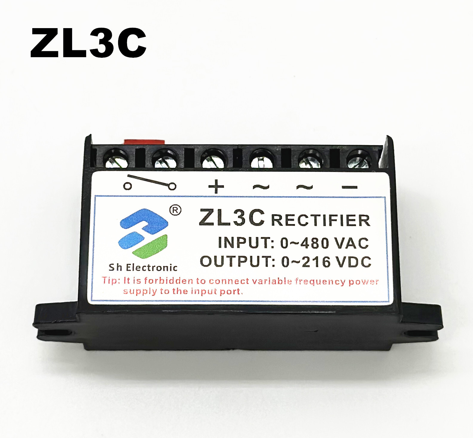 ZL3C input: 0~480VAC output: 0~216VDC half-wave brake rectifier power supply