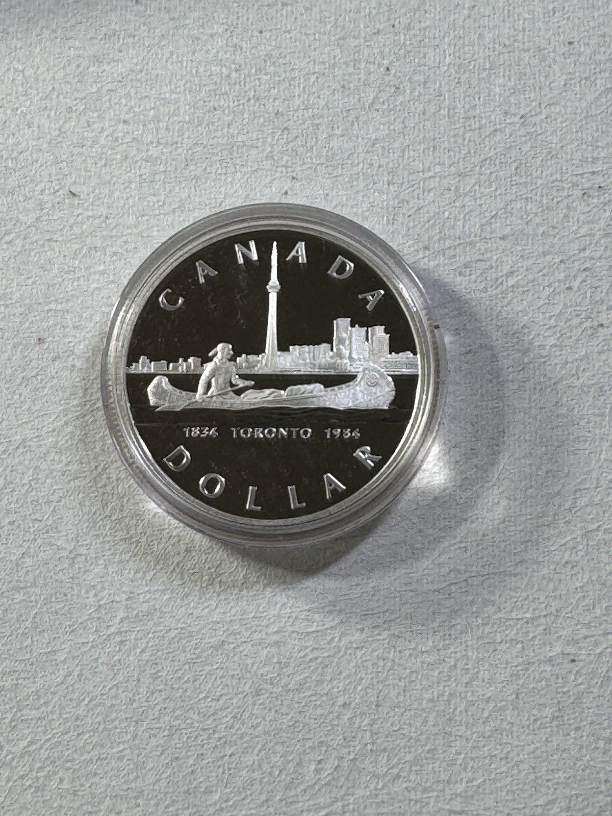 1984 Canada 1 Dollar Silver Proof Coin Toronto