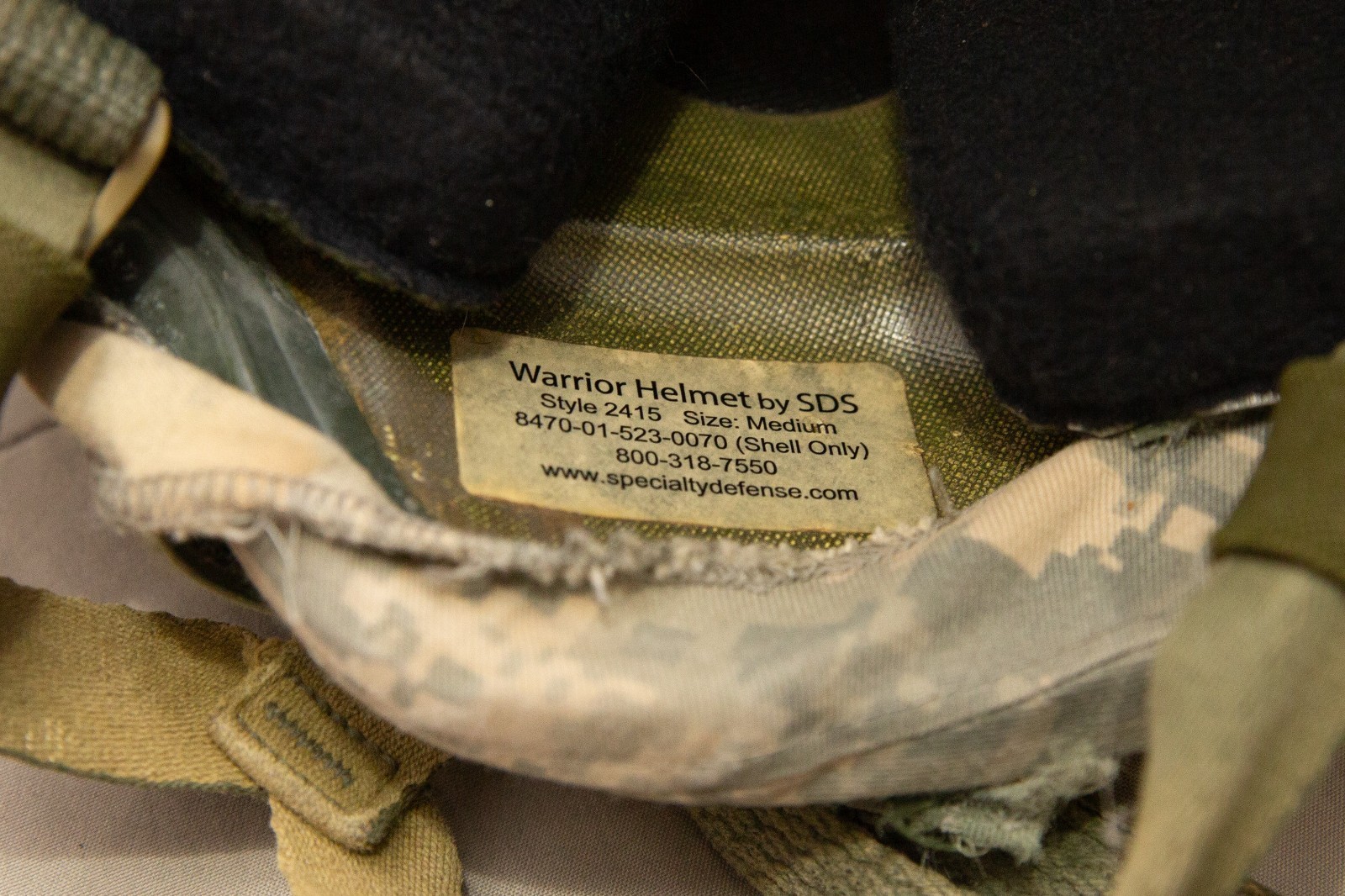 USGI SDS Warrior Helmet ACH Cut w/ Extras Early GWOT OIF OEF Medium