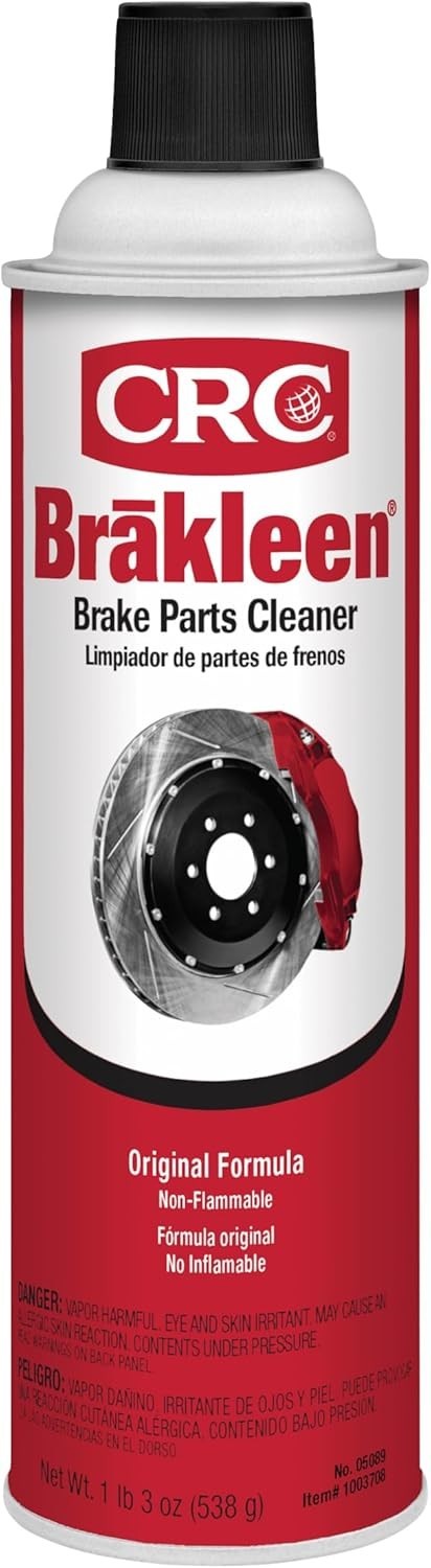19 Oz BRAKLEEN Brake Cleaner - Fast-Acting & Residue Free for Metal Surfaces