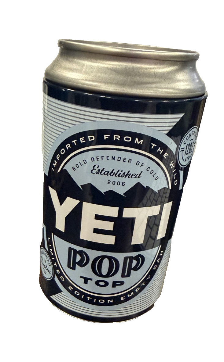 YETI Pop Top Limited Edition Empty 12 Oz Can of Air Stash Can