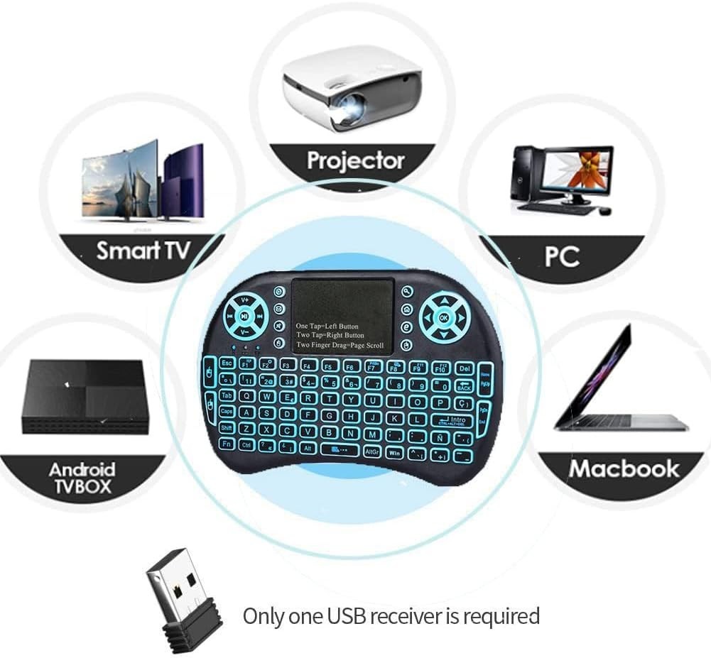 Rechargeable Wireless Mini Keyboard with Touchpad – Perfect for Multi-System Use