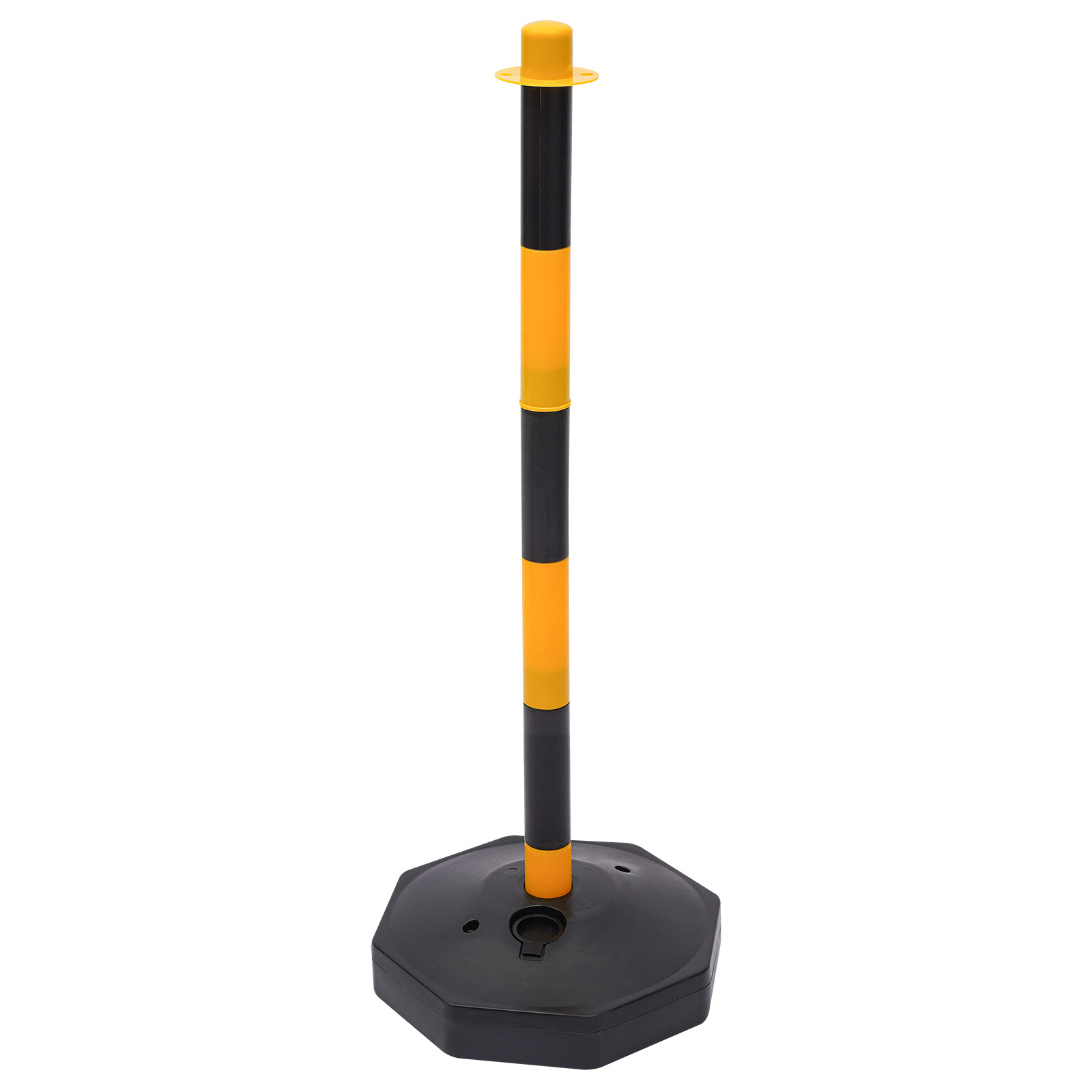 6 Packs Portable Parking Pole 33.5Inch Adjustable Delineator Post With Chains US