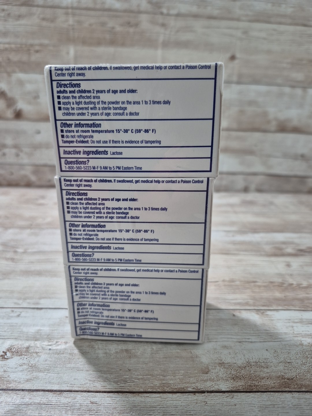 3 Pack Polvos de Sulpha Menper First Aid Antibiotic Powder 7.5g Exp 04/27