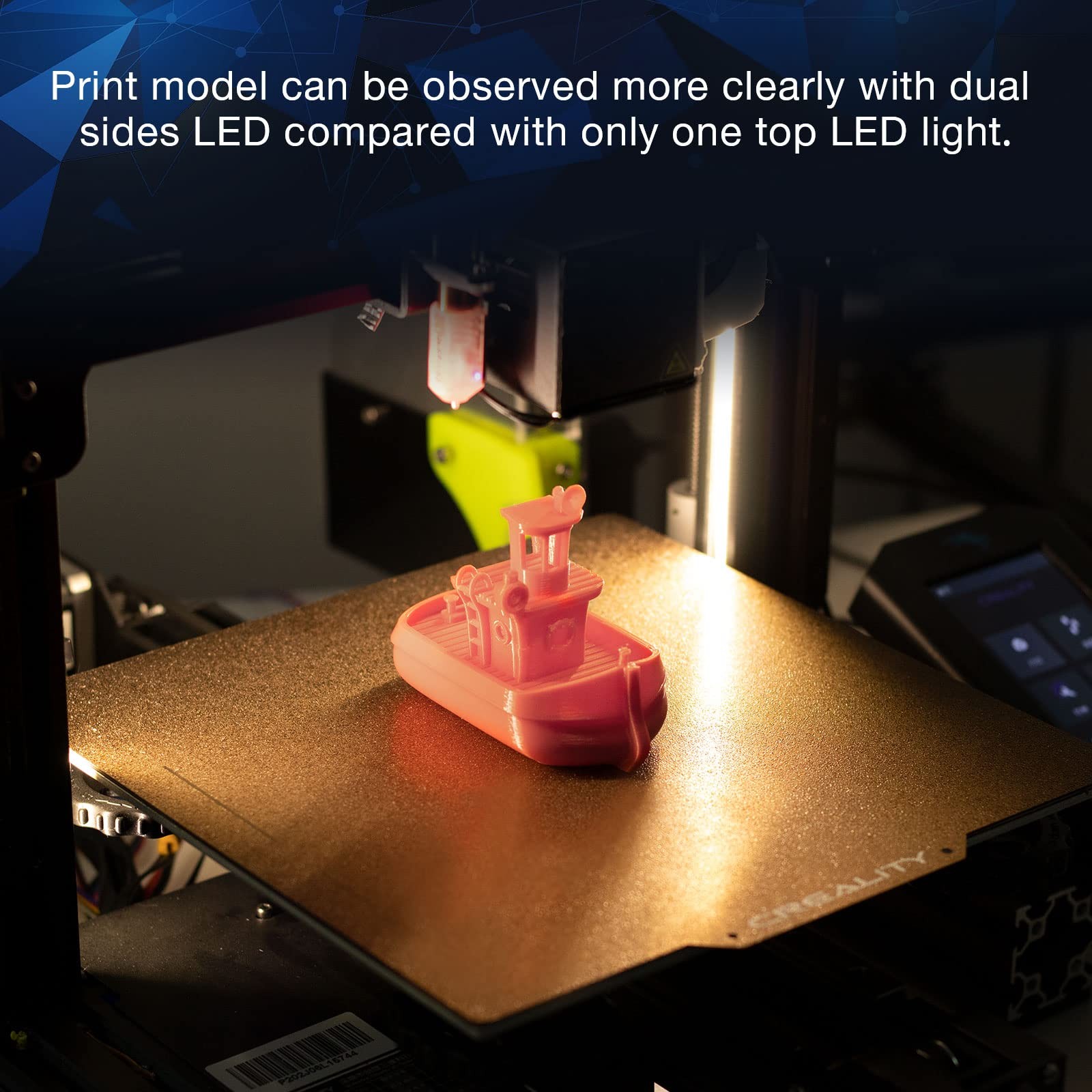 UniTak3D Ender 3 3D Printer LED Light 24V 7.5W Dual Sides Embedded Black