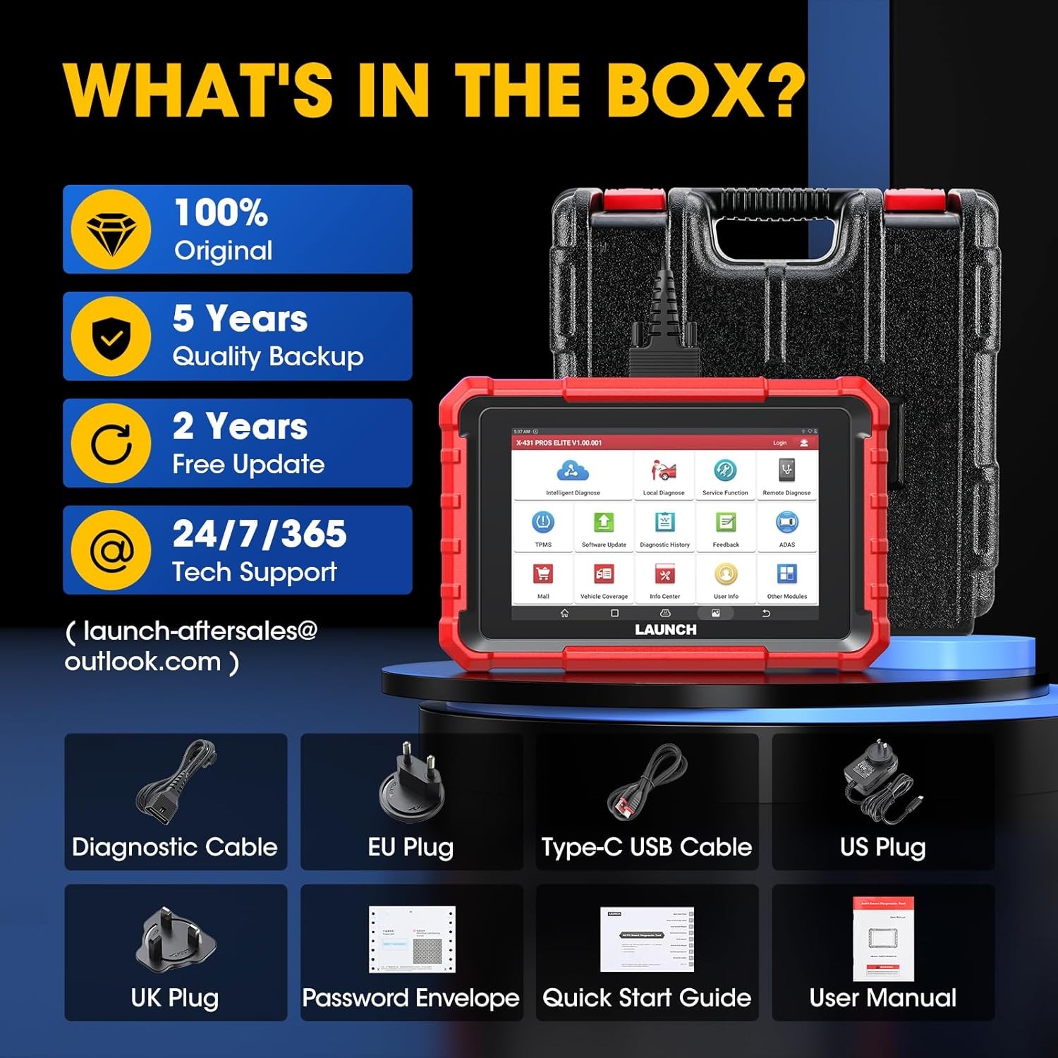 2025 LAUNCH X431 Pro Elite V+ PRO5 PAD V Bidirectional Diagnostic Scanner Coding