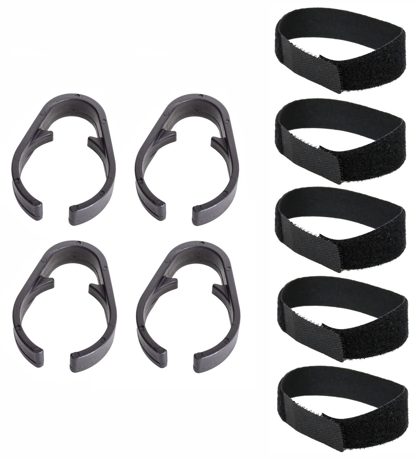 Roland V-Drums 1.5 inch Rack Cable Clips 4 Pack and Silverline Audio 5 Black