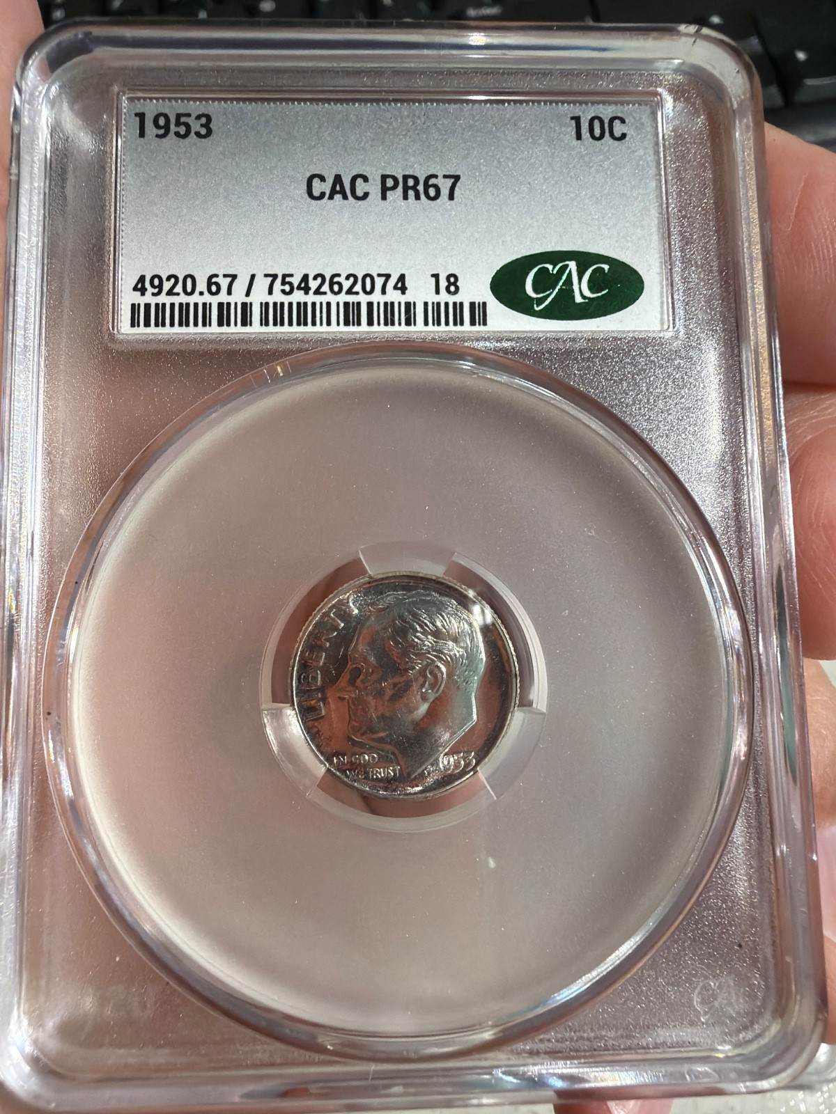 1953 CAC Proof Set PR 64, 65+, 67, 66, 63 RB
