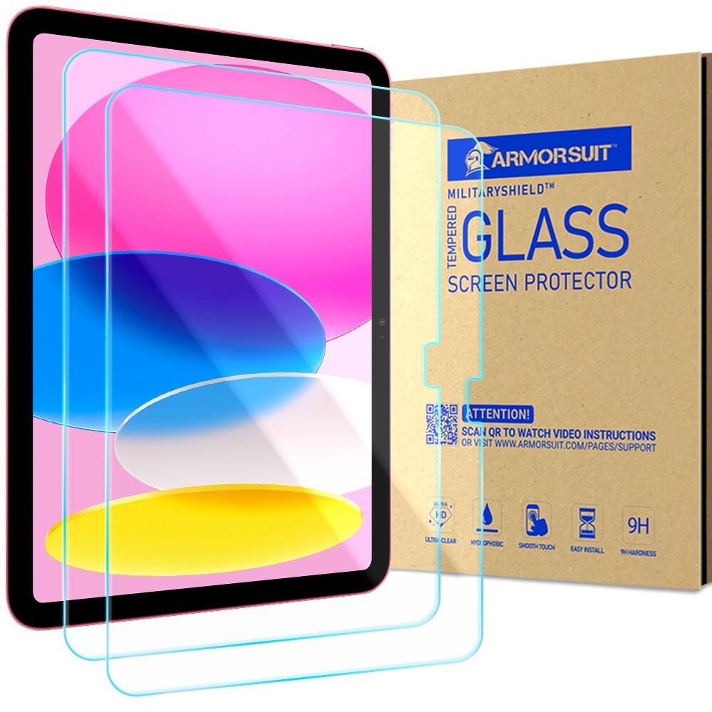 [2-Pack] Armorsuit MilitaryShield Tempered Glass for Apple iPad A16 11" (2025)