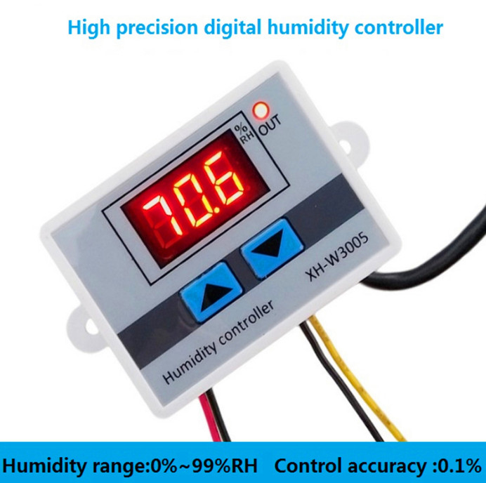 XH-W3005 DC12V Digital Humidity Controller Hygrometer Humidity Control Switch