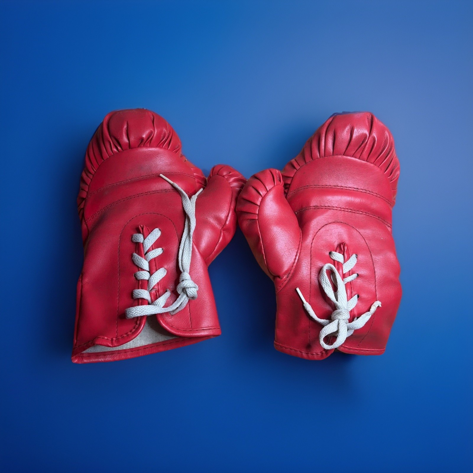 Vintage Rare Boxing Gloves Red