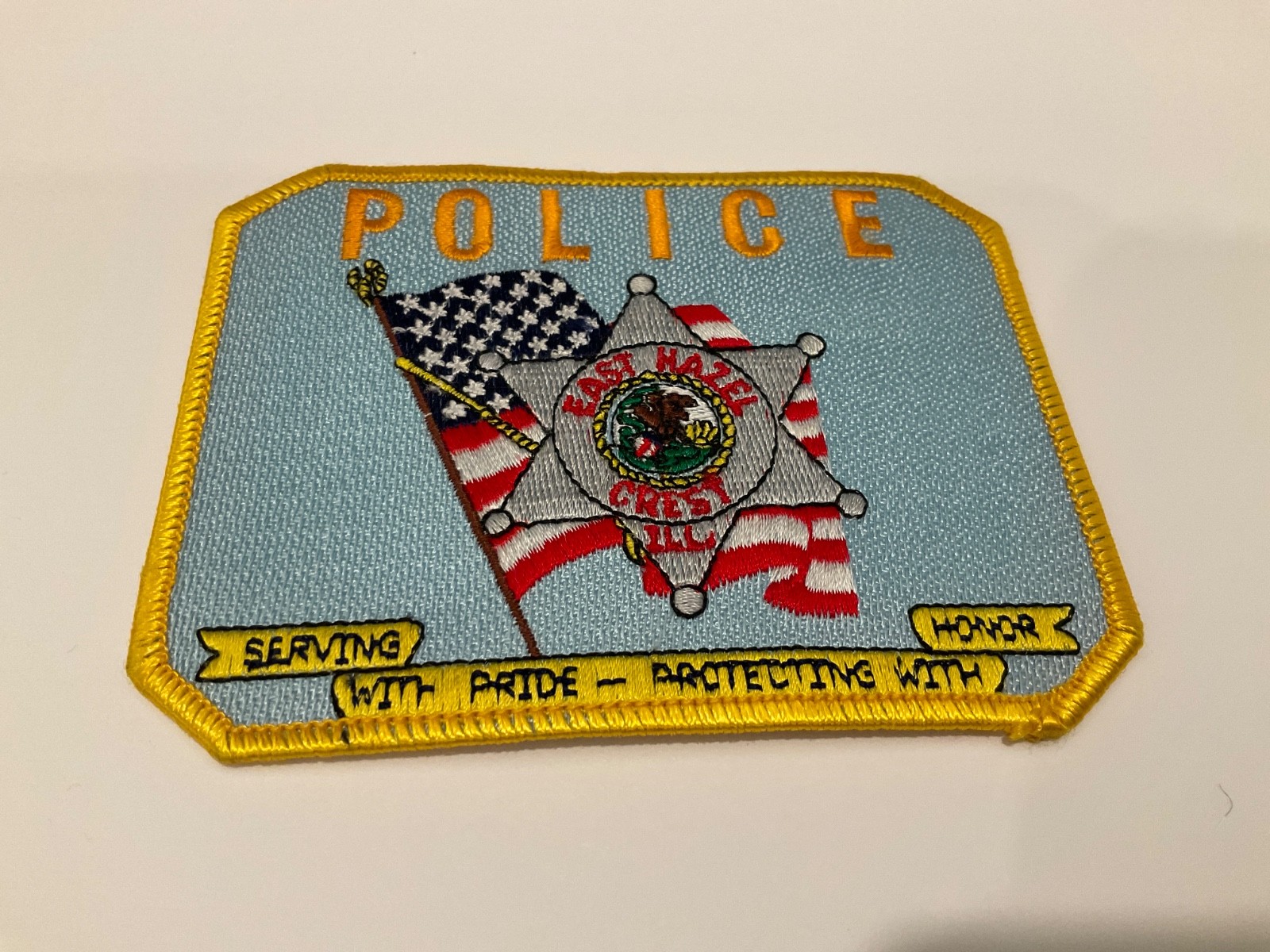 East Hazel Police State IL Illinois US Flag