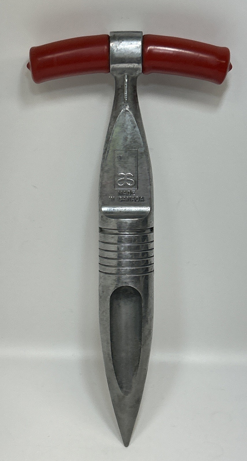 Allen Simpson (AS) Vtg Garden Dibber, Seed & Bulb Planting Tool Solid Aluminum