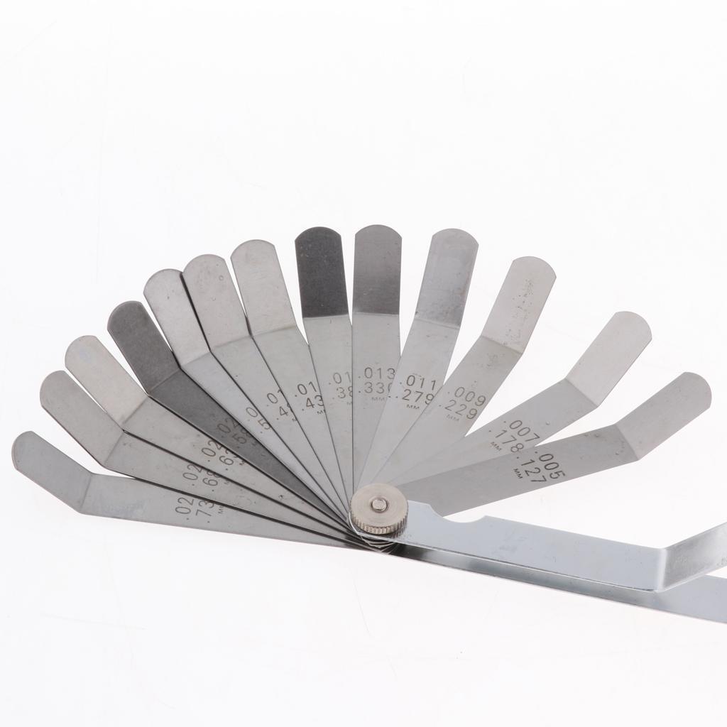 Offset Feeler Set, for Measuring Width or Thickness -