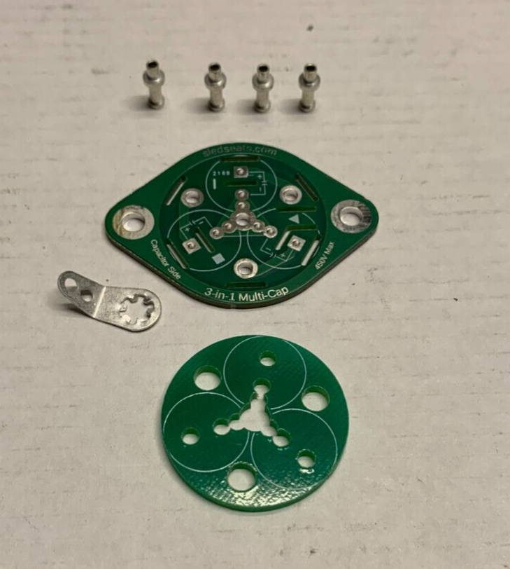 Multi Sector Section Capacitor Circuit Board KIT 450V up to three Capacitors 3-1