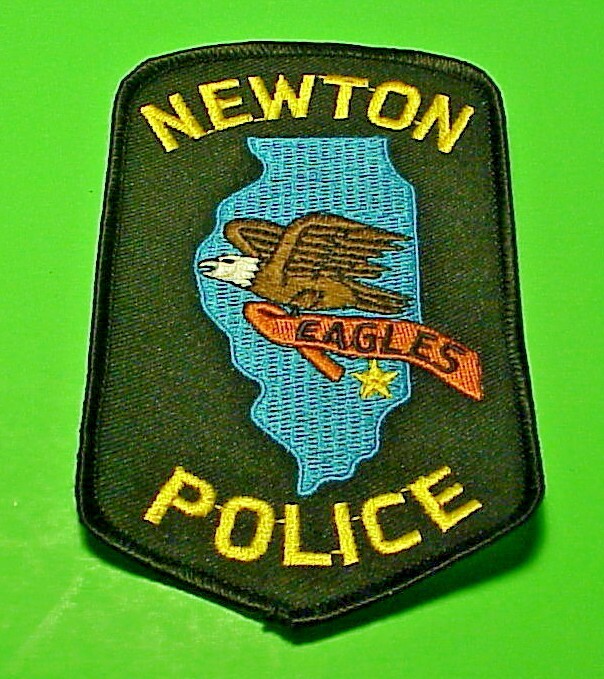 NEWTON  ILLINOIS  IL  4 7/8"  EAGLES  POLICE PATCH  FREE SHIPPING!!!