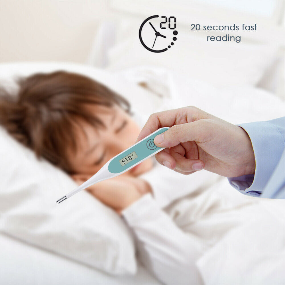 Digital Thermometer for Armpit 20s Fast Reading Temperature Meter for Children