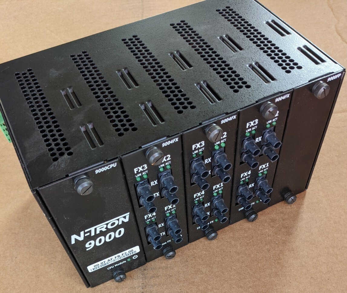 N-TRON 9000BP Slot Chassis 9000 CPU Modules backplane used